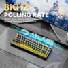 Attack Shark X65Pro Tri-Mode RGB Mechanical Keyboard with Knob – Magnetic Switch – White Contours