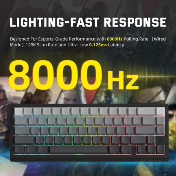 Attack Shark X68Pro - Moon Night - 4-1100x1100 Attack Shark X68Pro Tri-Mode RGB Mechanical Keyboard – Magnetic Switch – Moon Night
